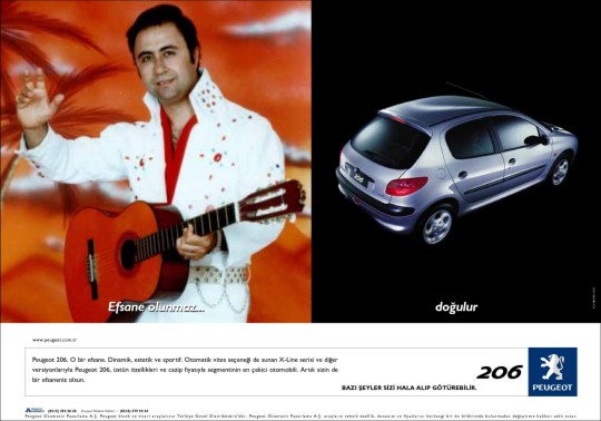 Nevrez Elvis Double als Werbemann